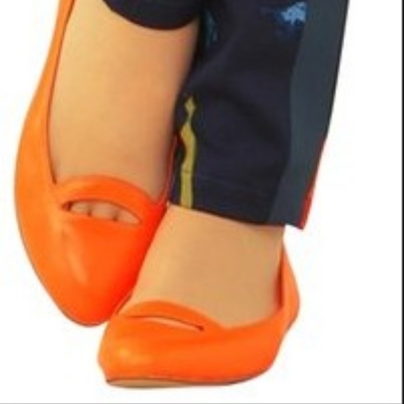 Orange Kate Spade Saturday Flats Sz 6.5 - Picture 2 of 2